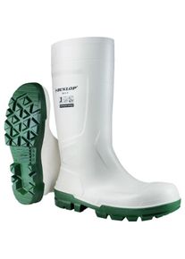 Dunlop, Herren, Gummistiefel, Stiefel WORK-IT WHITE PVC, SR LO LG S4 Gr.46, Weiss, (46)