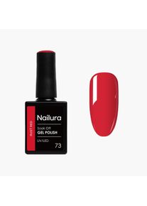 Nailura, Nagellack, - Gel Polish 73 - Rust Red - 10 ml (Rust Red, Gel-Effekt Nagellack)