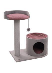 Flamingo Kradsetrae KARA Grå/Rosa (65 cm, Grau/Rosa), Katzenbaum
