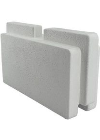 aokur Oku Prestige Styroporstein-System, Endeinschub, EPS 30, weiß