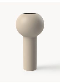 COOEE Design Hand-Painted Vase Pillar, H 24 cm Beige Ceramic Ø 12 x H 24 cm
