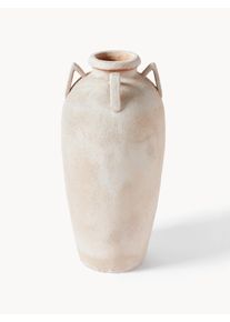 Floor Vase Liah with Sand Finish, H 70 cm Beige Earthenware Ø 32 x H 70 cm | Westwing Collection
