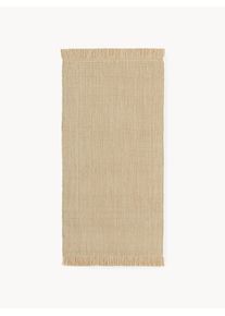 Alfombra artesanal interior/exterior Sumit Beige Fibra sintética, Tela An 80 x L 150 cm (Tamaño XS) | Westwing Collection