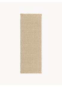 Handvävd inomhus- och utomhuslöpare Sumit. Beige Syntetfiber B 80 x L 200 cm | Westwing Collection