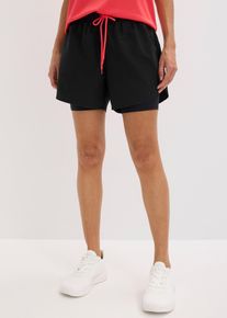 Short de sport 2-en-1 ultra-l&eacute;ger - noir - taille 38/40 (S) - bonprix