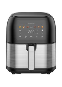 Inventum GF801HLDB, Fritteuse, Silber, Schwarz