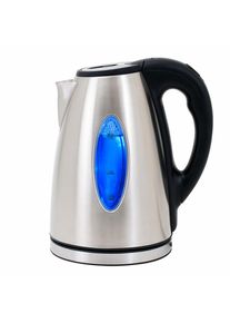 Wasserkocher Silber/Schwarz Edelstahl 1,7L