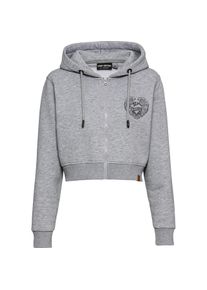 Spirit Motors Speeding Up Jessie Damen Sweatjacke grau melange S - Motorradbekleidung - Motorradjacken - Hoodies