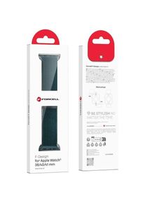 Forcell Armband Armband zur Apple Watch F-Design FA02 magnetisches Nylon 38 / 40 / 41 mm dunkelgrün (Nylon), Uhrenarmband