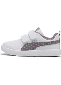 Puma, Mädchen, Sneakers, Courtflex V3 Dotty V PS, Weiss, (35)