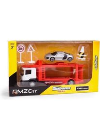 Daff Abschleppwagen + Auto + Verkehrsschilder