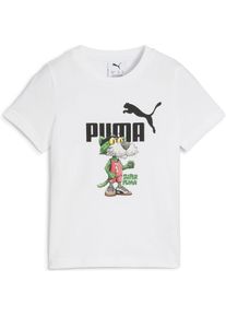 Puma, Jungen, Sportshirt, SUPER Graphic Tee PS (110), Weiss, 110