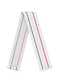 Coros PACE 3 Nylon Band - Baltas - Large (22 mm, Nylon), Uhrenarmband, Weiss