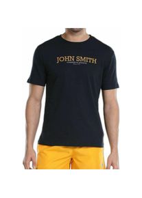 John Smith, Herren, Sportshirt, Herren Kurzarm-T-Shirt Efebo Marineblau (L), Blau, L