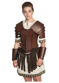 Lederrüstung Komplett-Set - Gladiatorin