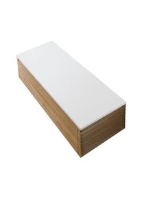 Badmöbelset VESTRA Waschtischplatte 120 cm mattweiß mit Unterschrank