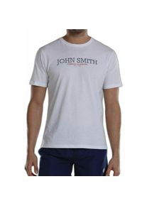 John Smith, Herren, Sportshirt, Herren Kurzarm-T-Shirt Efebo Weiss (M), Weiss, M