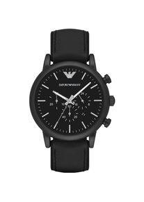Emporio Armani, Armbanduhr, Luigi, Schwarz, (Chronograph, 46 mm)