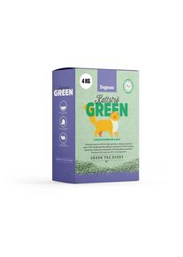 Dogman Katzenstreu Gr&uuml;n mit Gr&uuml;ntee-Duft 4kg 10L