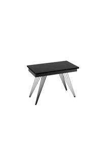 Stones Match 1 - Tavolo allungabile (160/240 x 90 cm) in Ceramica Nera