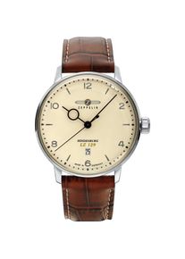 Zeppelin, Armbanduhr, 8042-5 Hindenburg LZ129 Herrenuhr 40mm 5ATM, Silber, (Analoguhr, 40 mm)