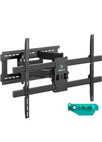 ONKRON Soporte TV Pared Inclinable y Giratorio para 42-120", hasta 100 kg, VESA 1000x600, Soporte Giratorio TV M10-B Negro