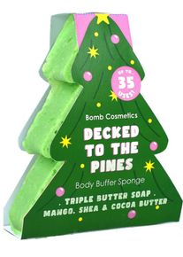 Bomb Cosmetics Body Buffer Sponge Decked To The Pines