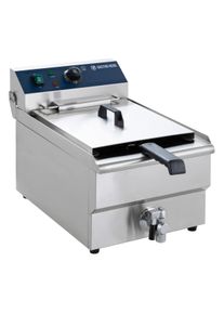 Friteuse &eacute;lectrique ECO 13 litres avec robinet de vidange, 5000 W, 400 V | Professionnel | HoReCa | CHR