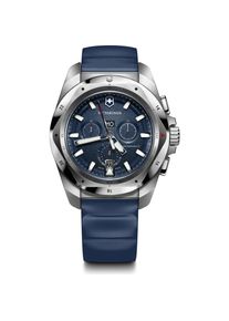 Victorinox, Armbanduhr, I.N.O.X. Chrono, Blau, (Chronograph, Taucheruhr, 43 mm)