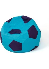 Go Gift, Sitzsack, Fussball Sako Tasche pouffe blau-grün L 80 cm