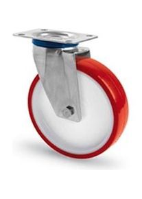 realspace Pro RS PRO, M&ouml;belrollen, Drehlager Lenkrolle, Rad &oslash; 125mm, 170kg, Ge