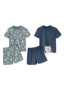 Tchibo - 2 Kleinkind-Pyjamas - Gr. 110/116 - blau