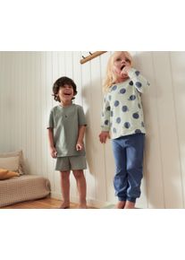 Tchibo - 2 Kinder-Pyjamas - Unisex - Gr. 98/104 - blau/kariert