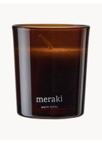 Meraki Velas perfumadas Meraki (Tonka cálido), set de 2 Marrón Ø 6 x Al 7 cm