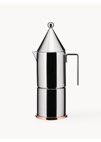Alessi Cafetera La Conica, para 3 tazas Plateado Acero inoxidable Ø 8 x Al 24 cm