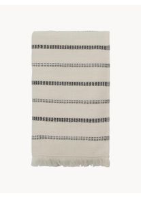 Meraki Toalhas de algod&atilde;o MK, conjunto de 2 Preto Alt 50 cm, C 100 cm