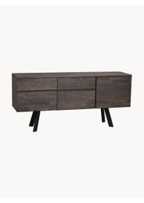 Rowico Home Aparador de madera de roble Fred Marrón An 170 x F 42 cm