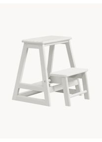 Cinas Escada em madeira de mogno Skala Branco L 46 x P 39 x Alt 49 cm