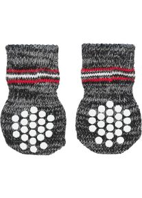 Trixie Anti-Rutsch Hundesocken, 2 Stück, grau, L