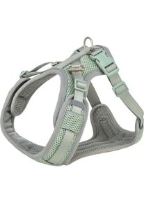 Trixie Premium FlexMesh Geschirr, wide fit, salbei, L, 63-92cm/25mm