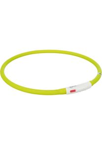 Trixie Flash USB Leuchtring, Silikon, XS-XL, grün