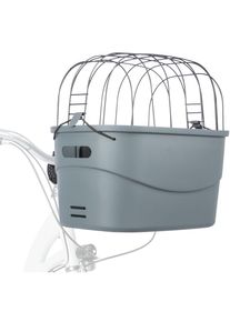 Trixie Front-Fahrradkorb, Kunststoff, 42x39x30cm, grau