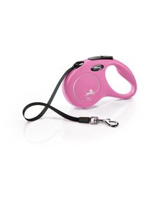Flexi Classic Gurt Rollleine, pink, 5m, M