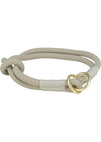 Trixie Soft Rope Zug-Stopp-Halsband, grau/hellgrau, M, 45cm/&oslash;10mm
