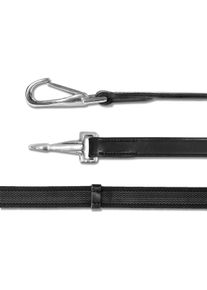 Waldhausen Anti-Rutsch-Zügel mit Karabiner, schwarz, Pony