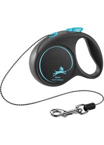 Flexi Black Design Seil Rollleine, S, 5m, blau