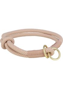 Trixie Soft Rope Zug-Stopp-Halsband, rosa/hellrosa, M, 45cm/&oslash;10mm
