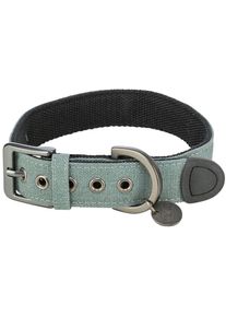 Trixie CityStyle Halsband, extra breit, Baumwolle, salbei, M&ndash;L, 40-47cm/30mm