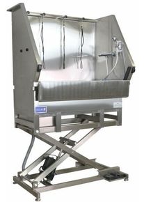 Groom-X Professional Deluxe Hundebadewanne, elektrisch, 115x69x78-120cm