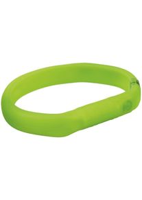 Trixie Flash USB Leuchtring, Silikon, grün, L-XL